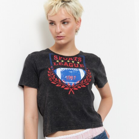 REMERA SPORTS LEAGUE Negro