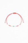 Pulsera ojito ajustable rojo