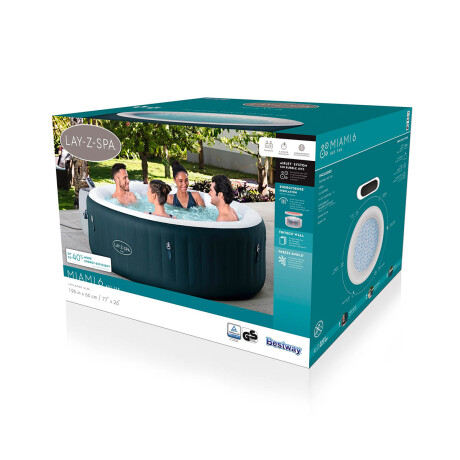 Bestway Spa Miami Inflable 908 L Bañera 6p Hidro Bsw006001