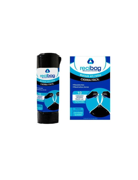 BOLSAS DE BASURA FUERTES CIERRE FÁCIL 50X55CM NEGRAS, 15 UNIDADES BOLSAS DE BASURA FUERTES CIERRE FÁCIL 50X55CM NEGRAS, 15 UNIDADES