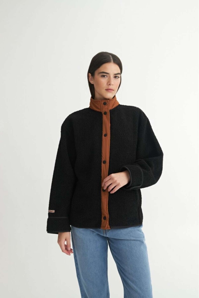 Campera sherpa Tai - Negro 