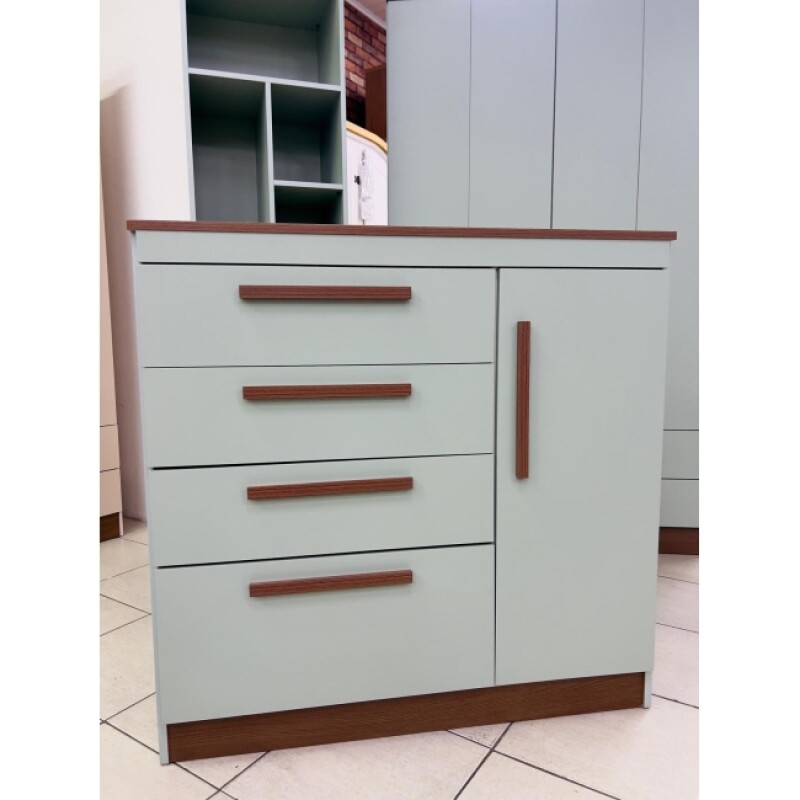 Comoda 3 Cajones 1 Puerta Lille Pistacho Comoda 3 Cajones 1 Puerta Lille Pistacho