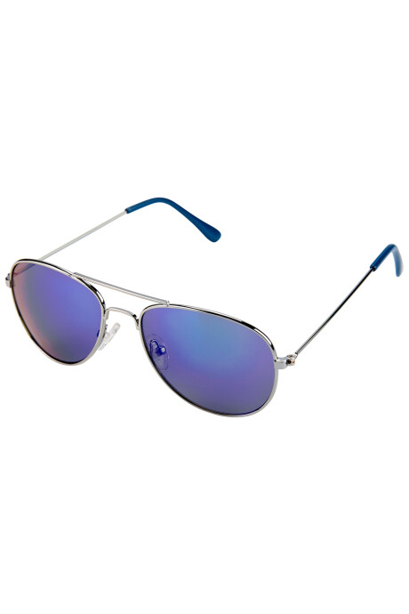 Lentes de sol aviador, protección 100% UVA-UVB azules Sin color