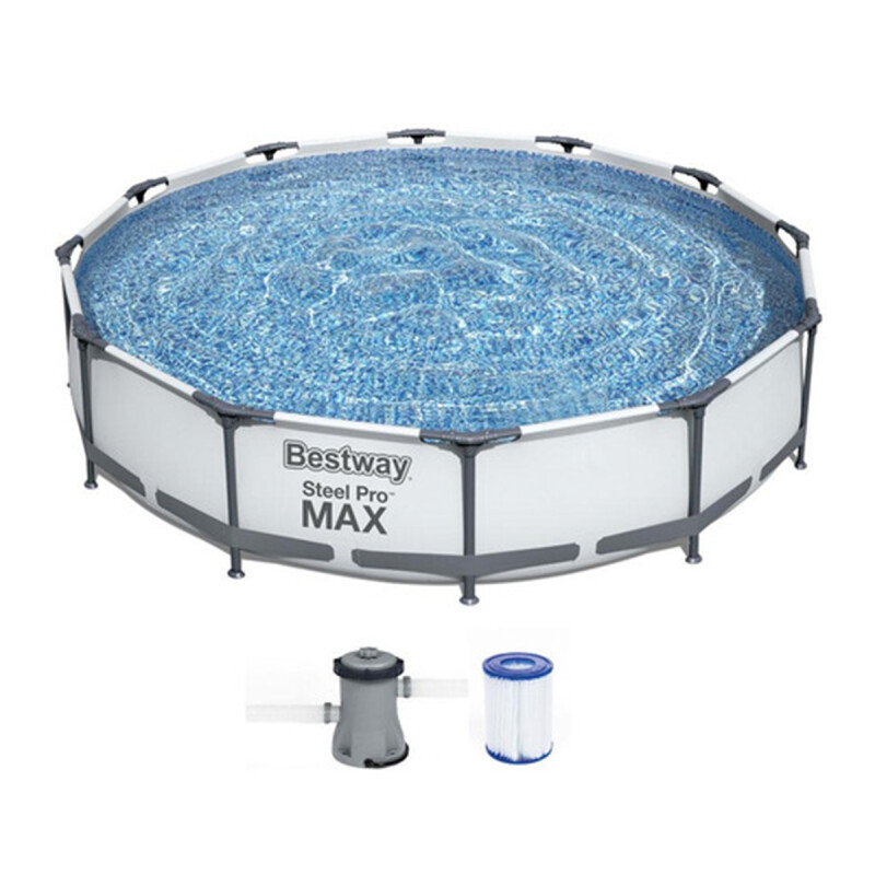 Alberca Estructural Redonda Bestway De 6473 Litros Gris Alberca Estructural Redonda Bestway De 6473 Litros Gris