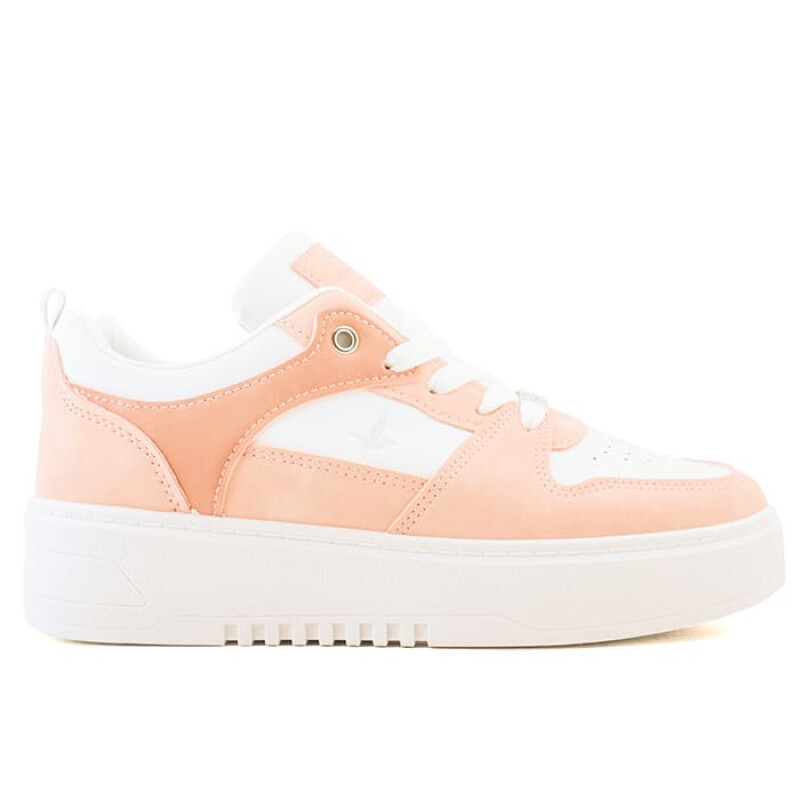 Championes Santa Barbara Bronx Low de Mujer Blanco-rosa Claro