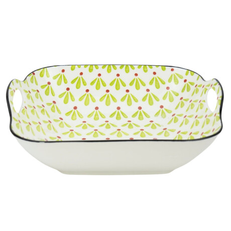 Bowl de ceramica con diseño interior y asas Bowl de ceramica con diseño interior y asas