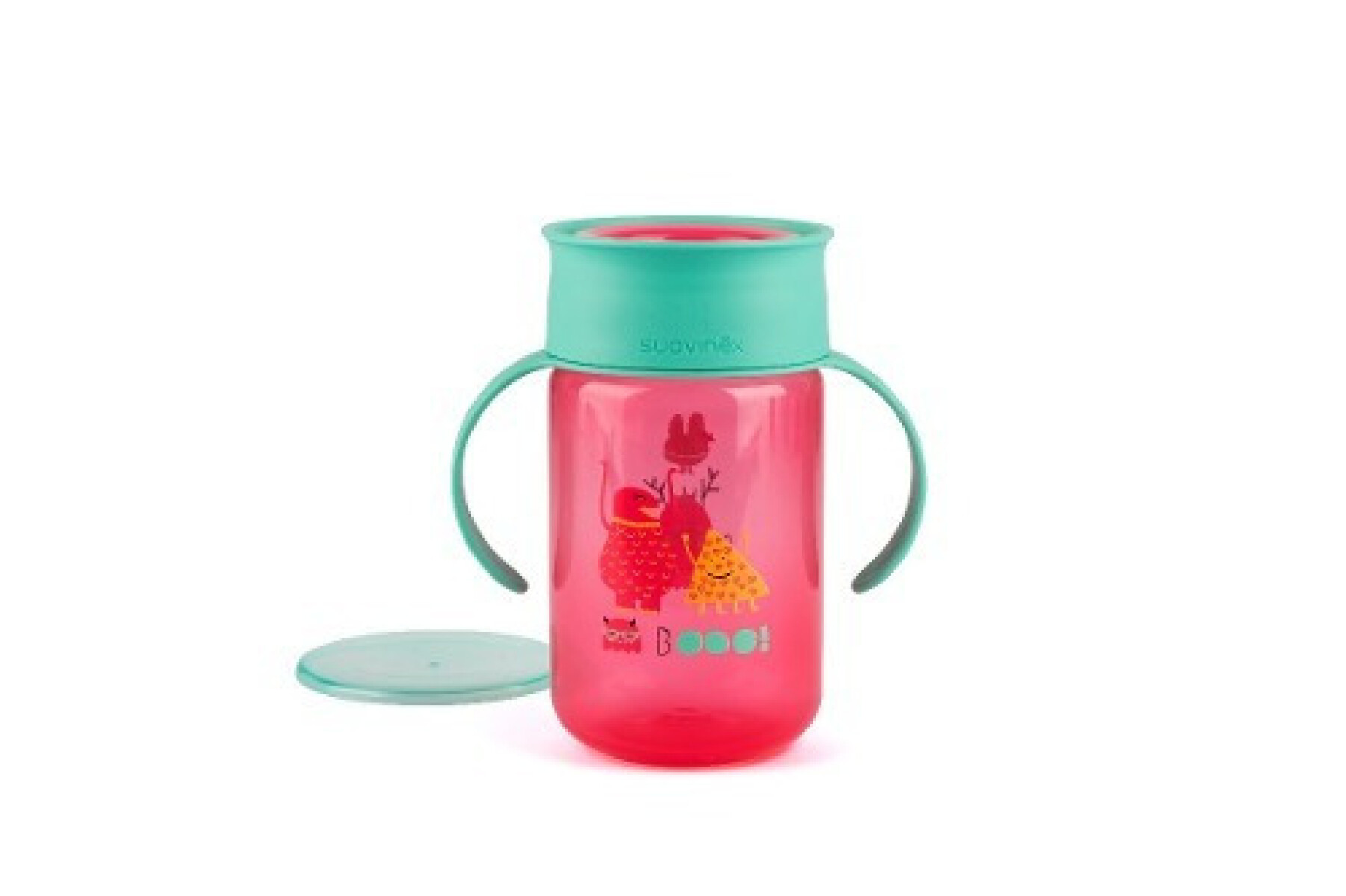 Vaso Suavinex 360 12m+ Rosa 340 Ml. 