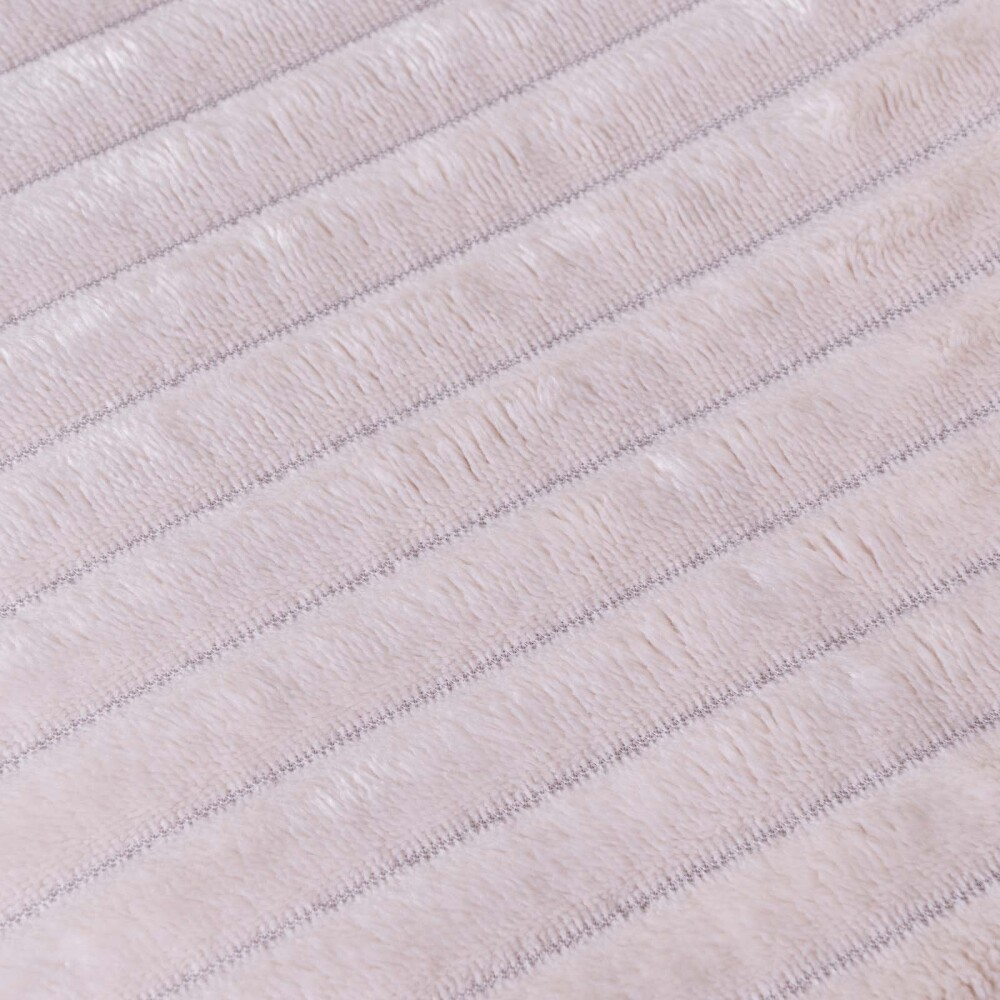 MANTA 2 PLAZAS ALGODON NATURAL-BEIGE DERBY CRUDO