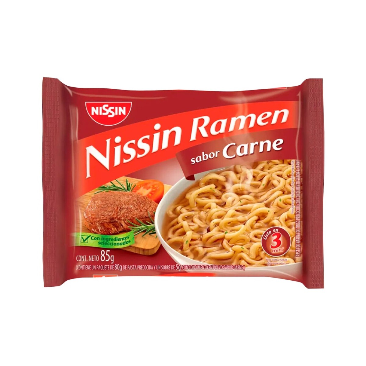 NISSIN FIDEO NOODLES CARNE 69G 