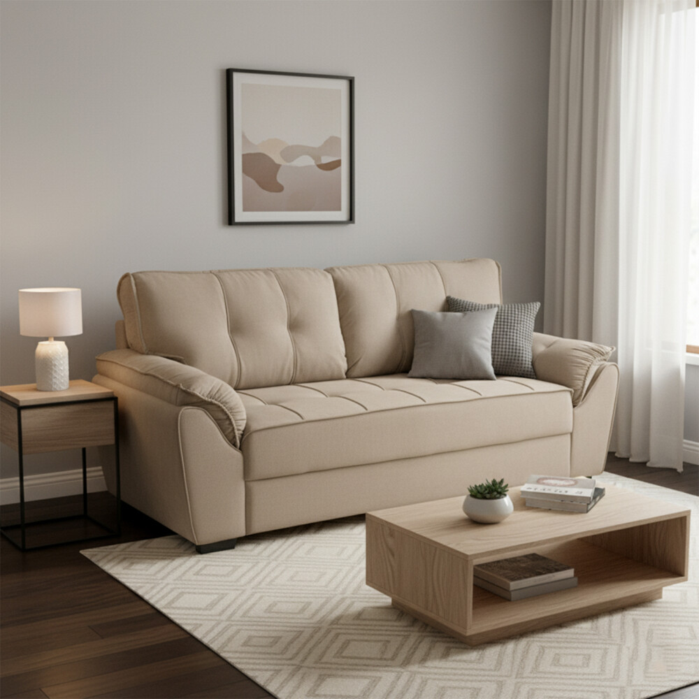 Sillón 3 Cuerpos - Montana Microfibra Beige