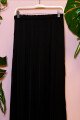 Falda lisa Negro