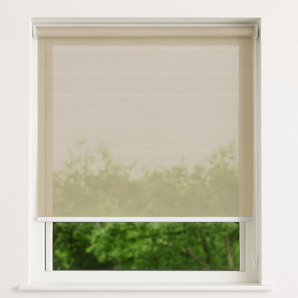 Cortina Screen Pvc Roller Tela Microperforada 1.00x2.00m Beige