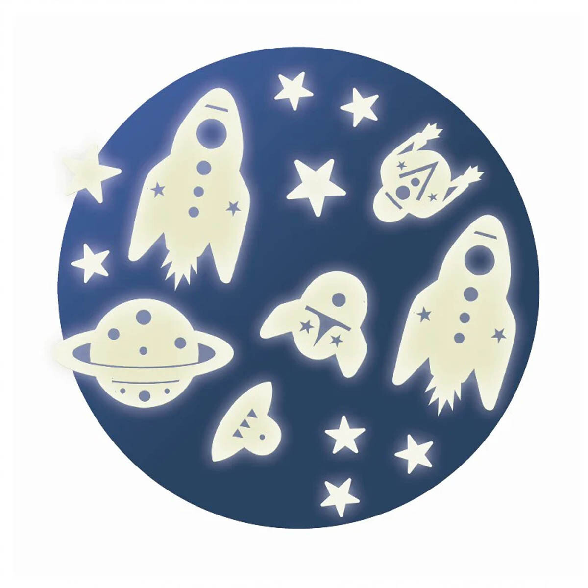 Sticker Luminosos Misión Espacial 