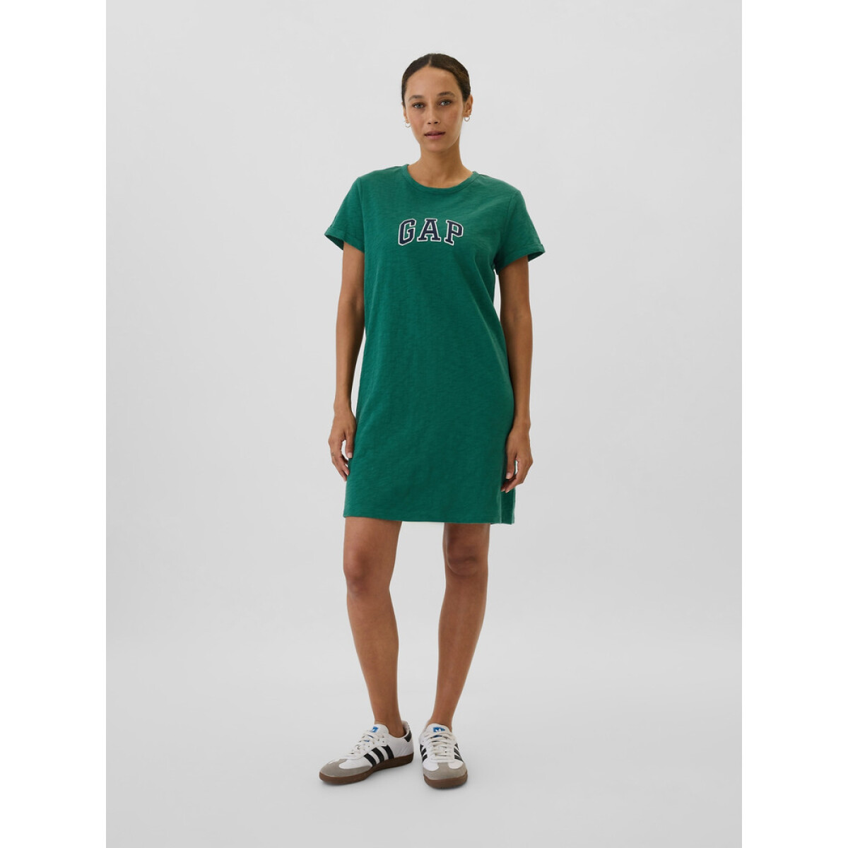V-FRCH SS GAP LOGO DRESS - BALSAM TREE 