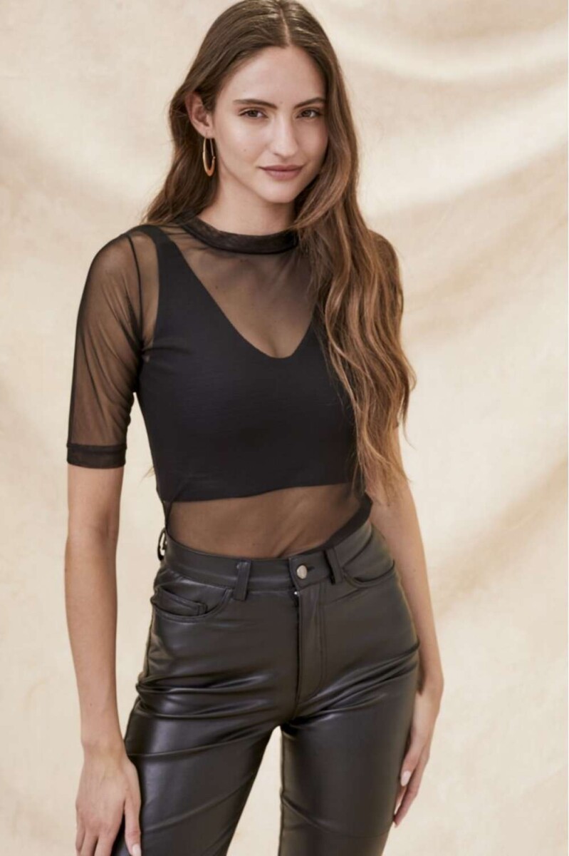 Polera Tul - Negro 