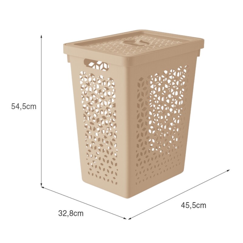 Cesto organizador ropa 55L CAPPUCCINO