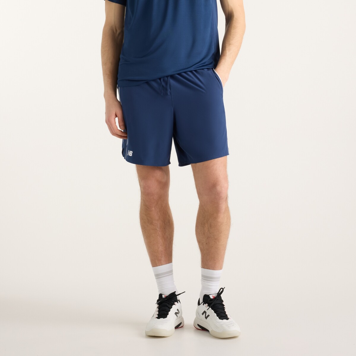 Short New Balance de Hombre - Tournament - MB61V34TNNY - BLUE 