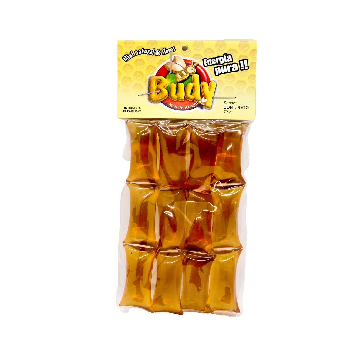 BUDY MIEL DE ABEJA SACHET X 12 UNID. 
