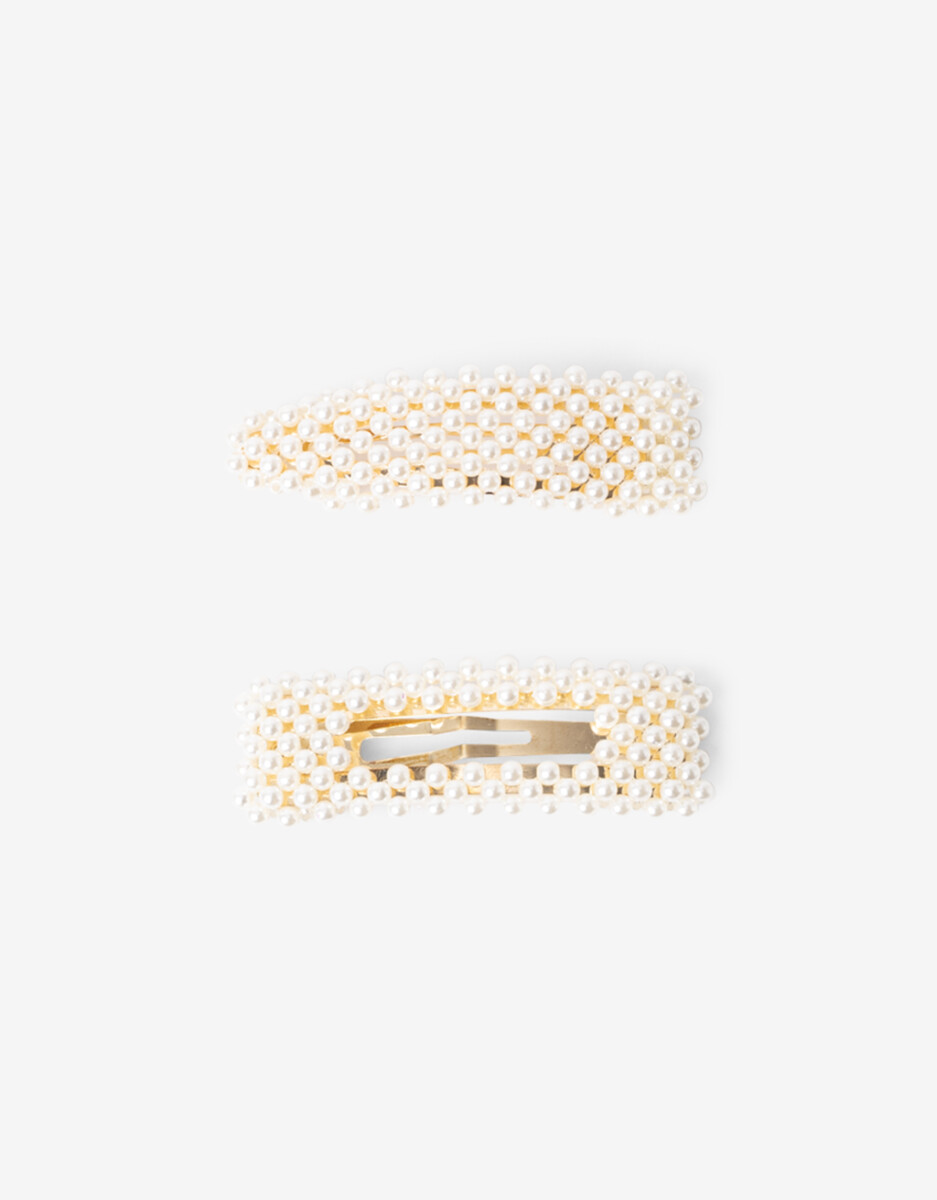 Set De Hebillas Perla 
