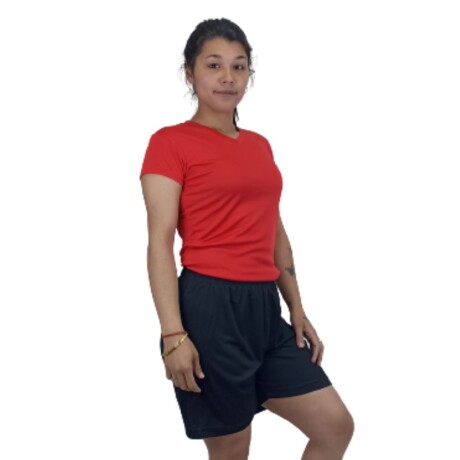 Remera Dry Fit Dama Rojo