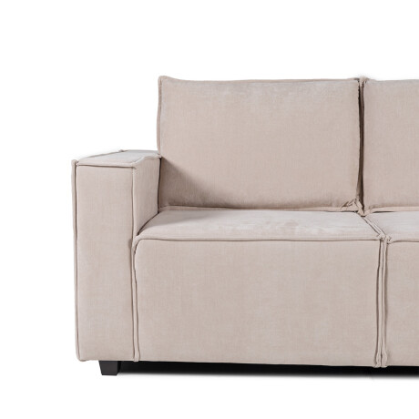 Sofá Urban - Tela Microfibra - 2 cuerpos 12072 (Beige)