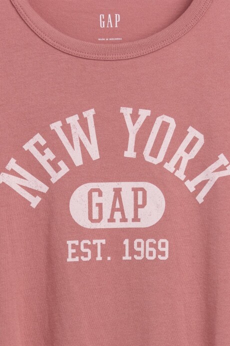 Remera Gràfico Manga Corta Mujer Faded Cedar