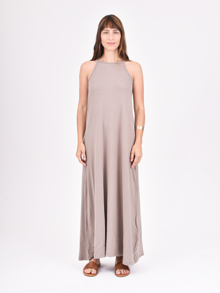 VESTIDO CATDA TAUPE