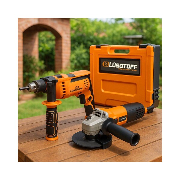 KIT AMOLADORA 720W + TALADRO 650W LUSQTOFF Kit Amoladora 720w + Taladro 650w Lusqtoff