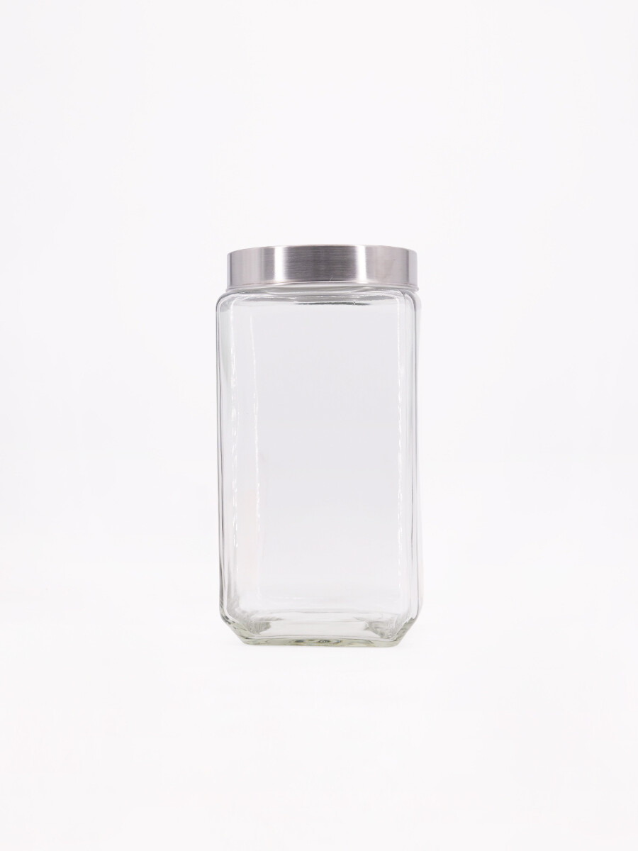 CONTENEDOR VIDRIO C/TAPA ROSCA - TRANSPARENTE 