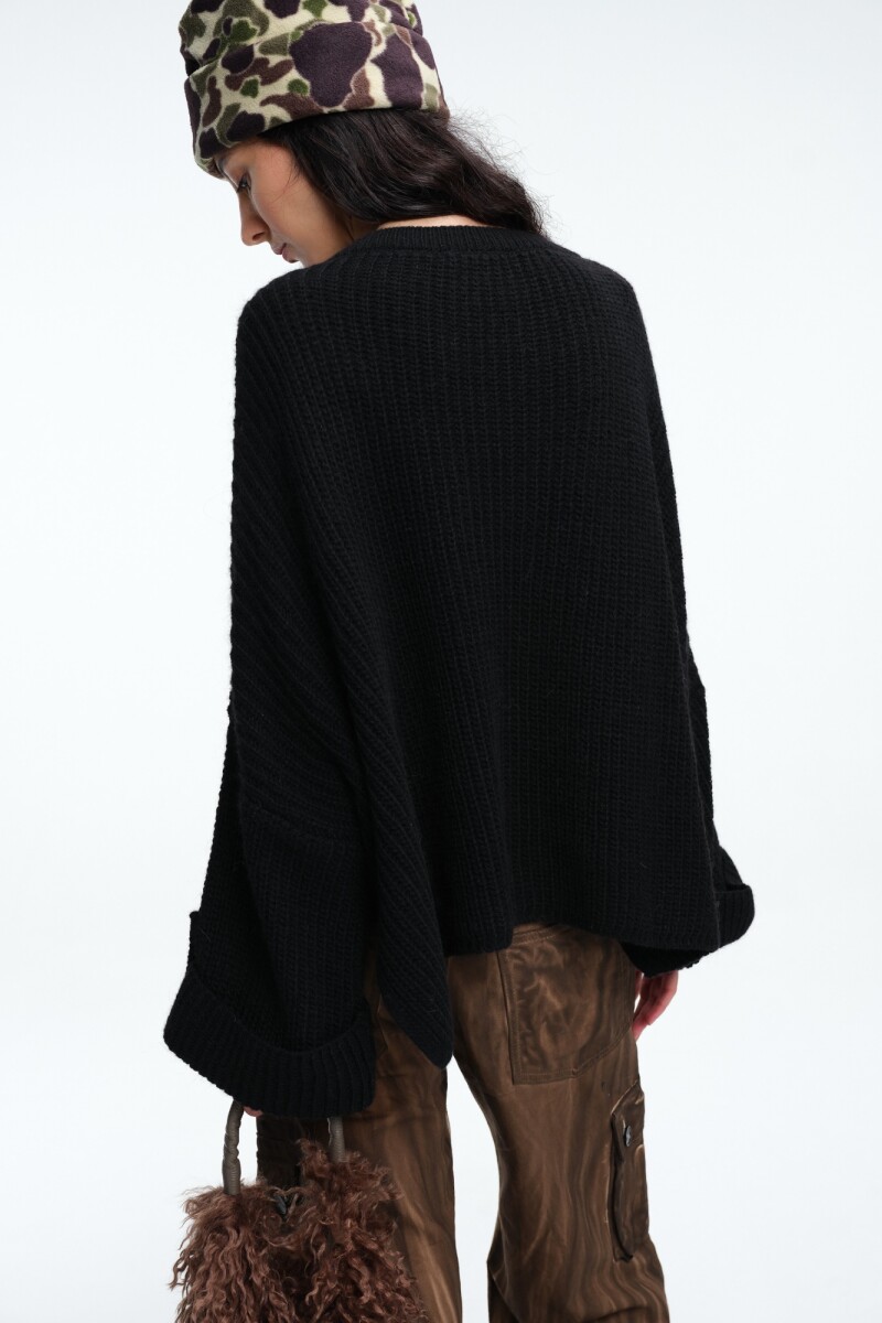 SWEATER BOLSILLO Negro