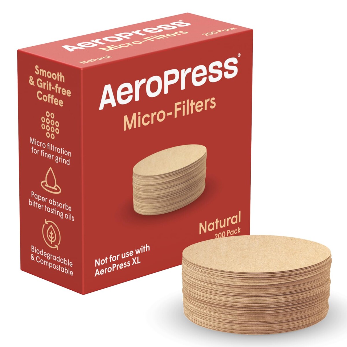 FILTRO DE PAPEL AEROPRESS - NATURAL 