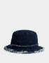Sombreros verano Piluso Denim Desflecado - Azul Gastado