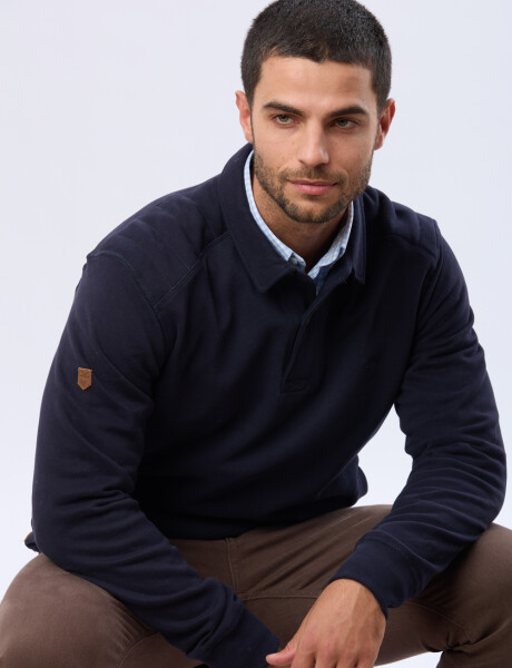 BUZO POLO DE FELPA Azul
