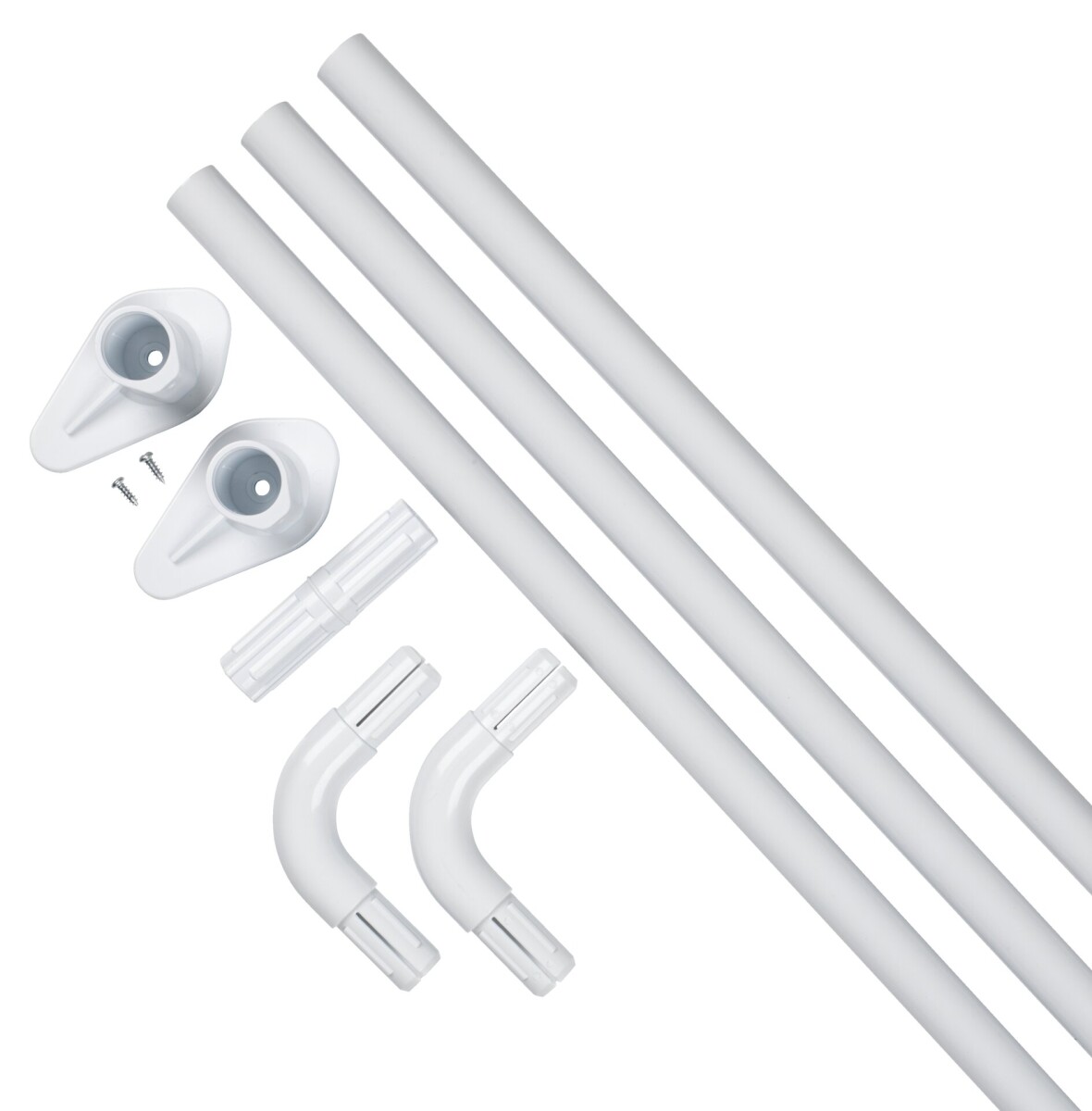 Barra cortina de ducha VARA 90x90x90 blanco 