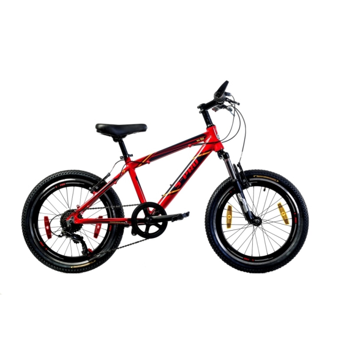 Bicicleta S-pro Mtb Vx R.20 Niño Aluminio C/suspencion - Rojo 