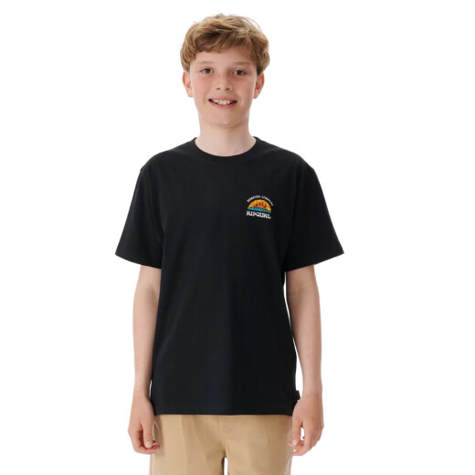 Remera Rip Curl Rays And Hazed Negro - Niño Remera Rip Curl Rays And Hazed Negro - Niño