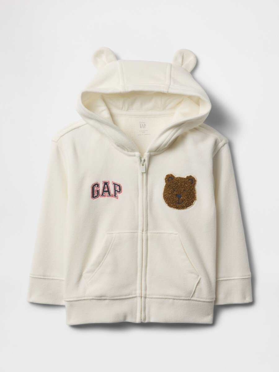 Canguro Logo Gap Sin Felpa Bebé - New Off White 