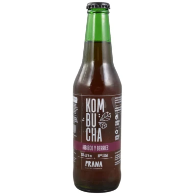 Kombucha hibisco y berries 330ml Prana Kombucha Prana Hy B 330ml