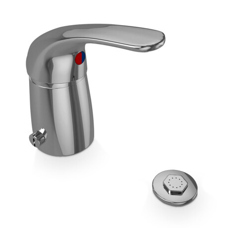 Griferia De Bidet Monocomando Linea Chicago Aqualia C/Tranferencia Y Duchita CROMO