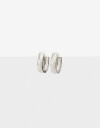 Aros Argollas Metal Argollas De Metal Bold - Plateado Rodio