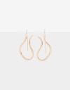 Aros Colgantes Largos Metal Aros Colgantes De Metal - Dorado