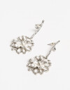Aros Colgantes Largos Metal Aros Colgantes Largos - Plateado Rodio