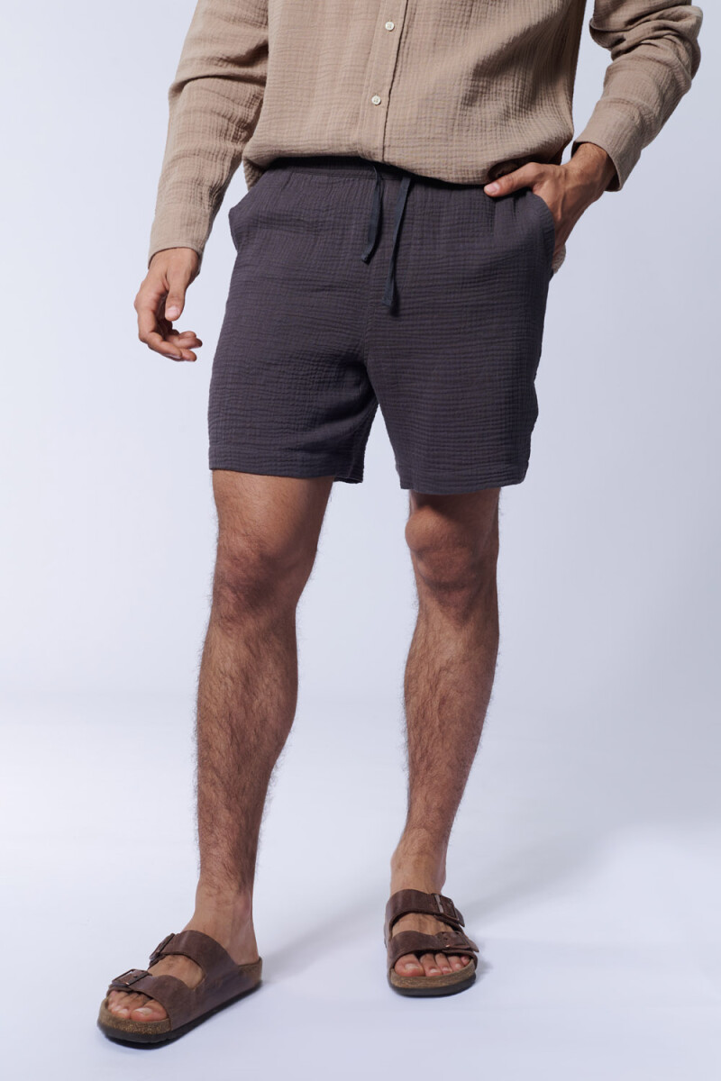 Short muselina Gris Oscuro