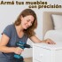 Taladro Atornillador Marvo Inalámbrico + 2 Baterías + Accs ® Color Negro