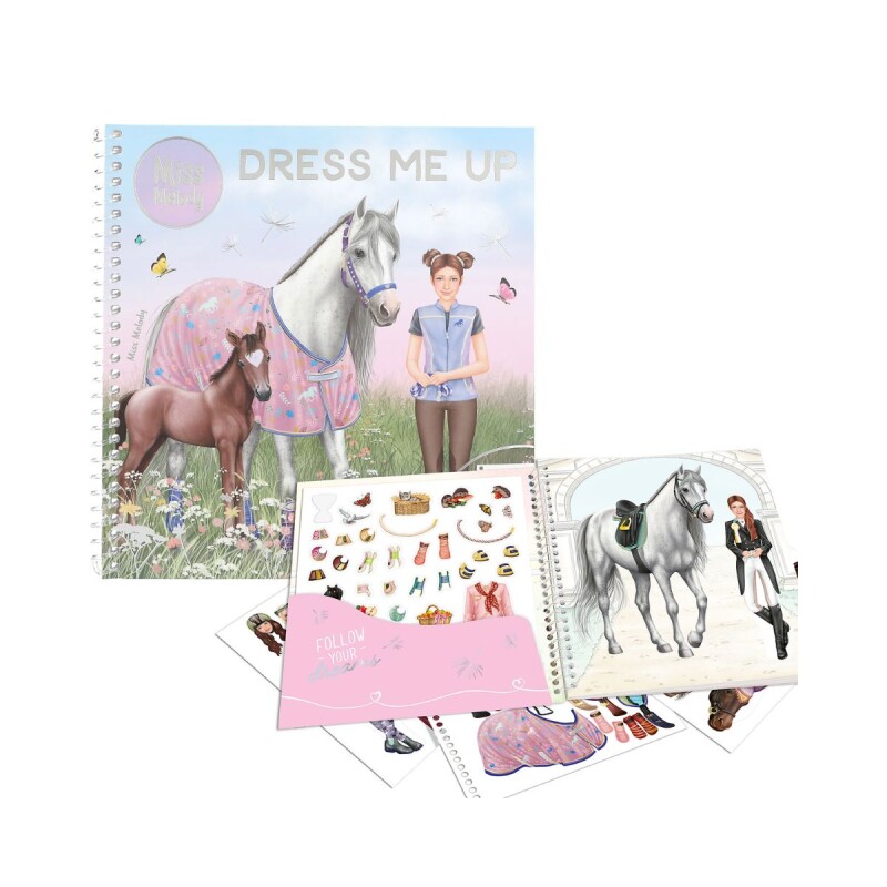 Libro con stickers Top Model - Dress me up Miss Melody