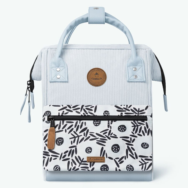 Mochila Cabaia Bodrum Small - CABA-VELREC-BOD01 Gris Hielo-negro