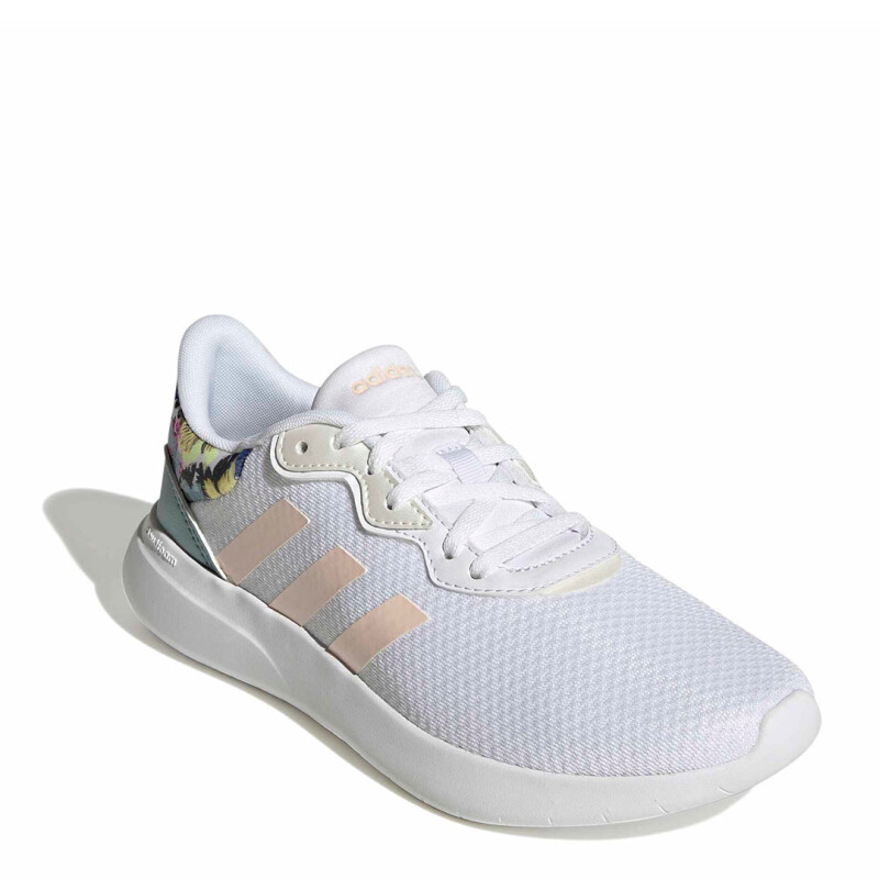 Championes de Mujer Adidas QT Racer 3.0 Blanco - Anaranjado - Metalizado