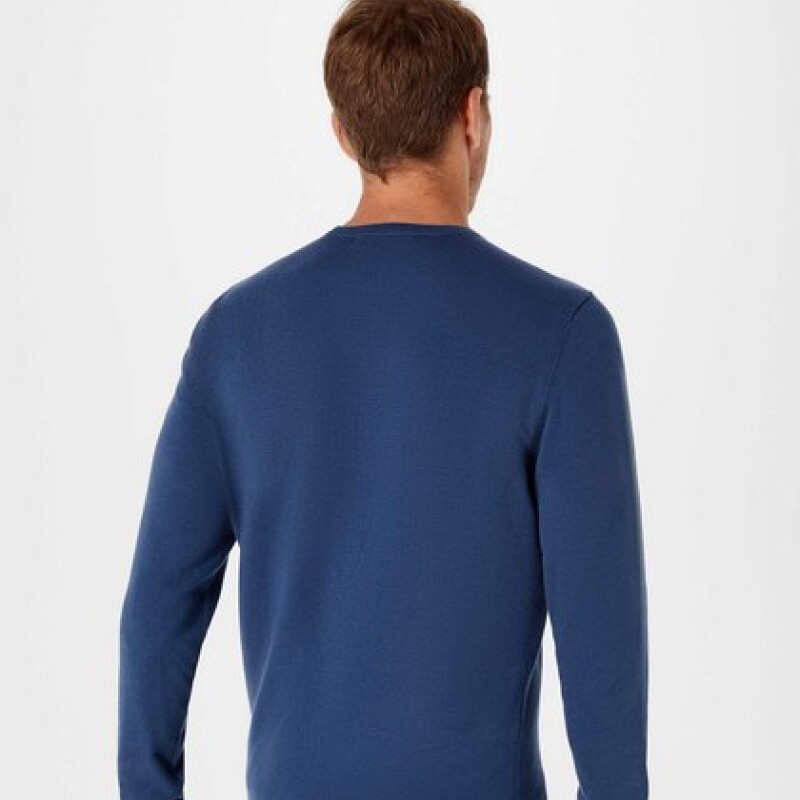 BLUSAO MASCULINO ADULTO (SWEATER) AZUL MEDIO