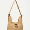 Cartera al hombro Signature en canvas Natural