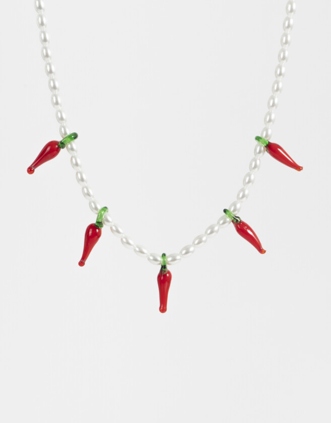 Collares Cortos Con perlas Collar Corto Perlas Multidijes - Dorado